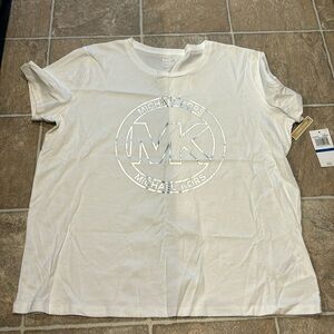 Women’s Michael Kors White Silver Shirt XL